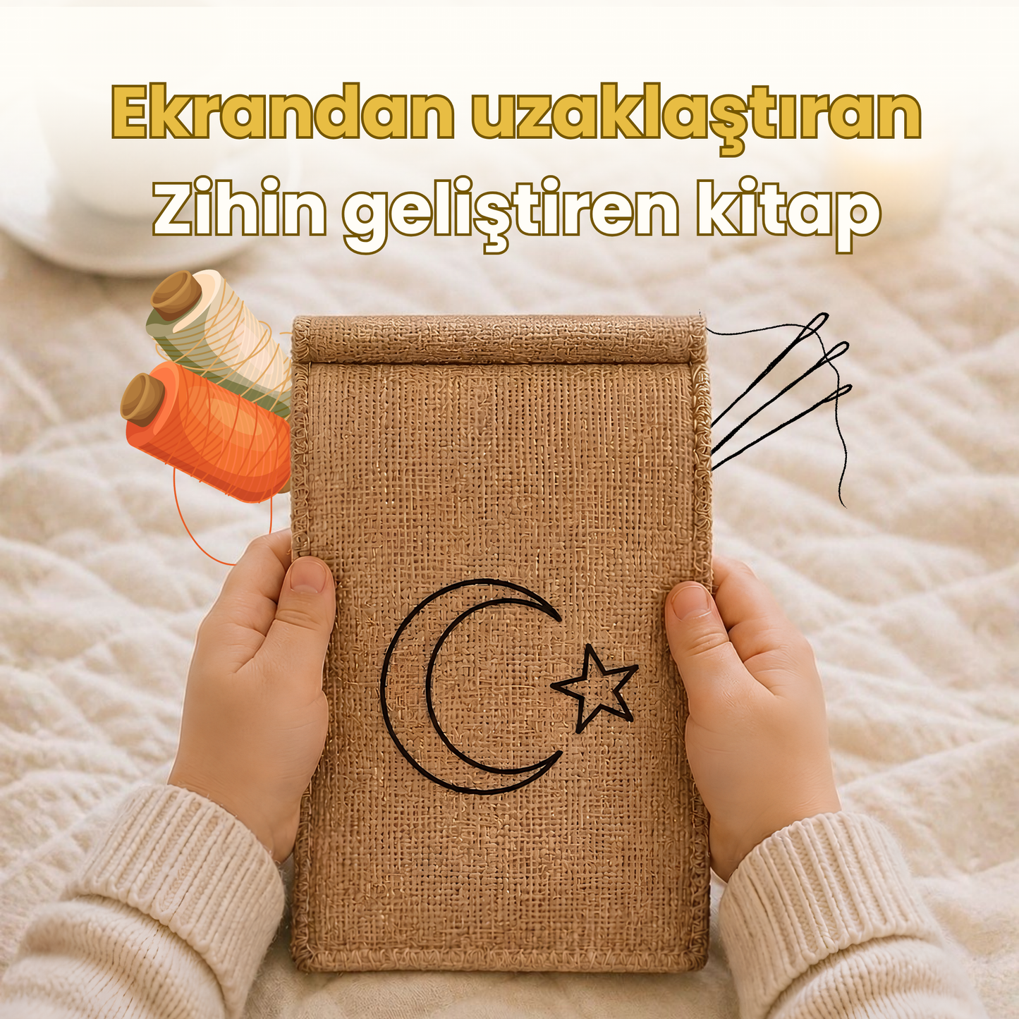 Çocuk Dikiş Nakış Kitabı - Jut Kumaş